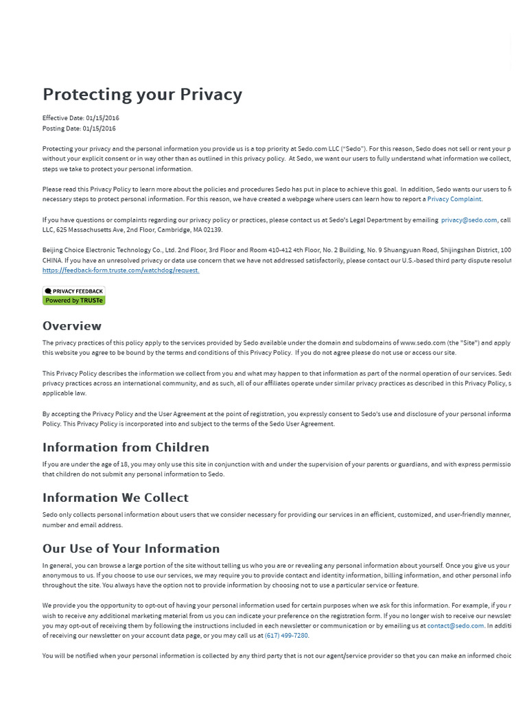Protecting Your Privacy | PDF | Http Cookie | World Wide Web