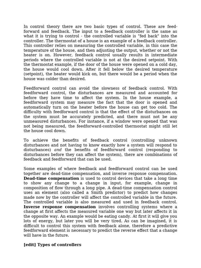 Control Valve | PDF | Feedback | Control Theory