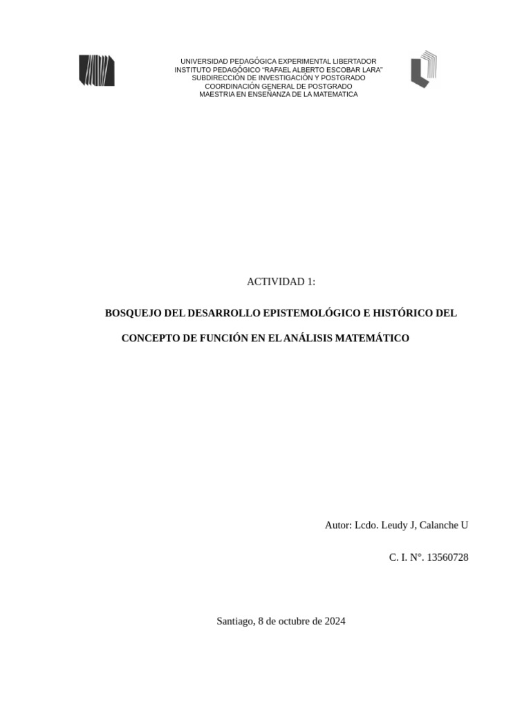 Evolución Histórica del Concepto de Función | PDF | Función ...
