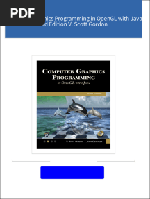 Complete Download Computer Graphics Programming in OpenGL with Java 3rd Edition V. Scott Gordon PDF All Chapters