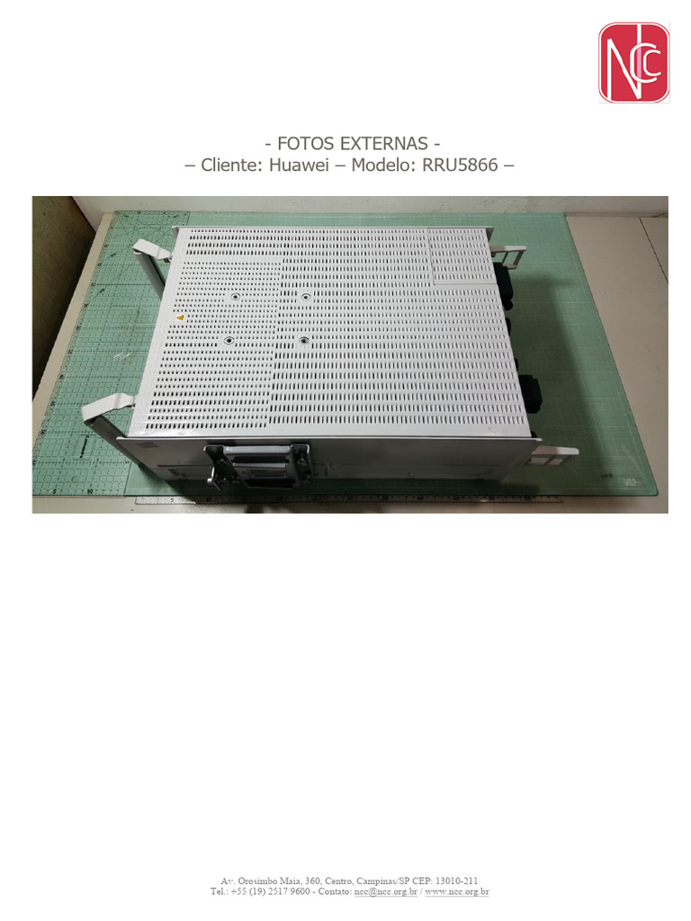 Huawei - Modelo: RRU5866 | PDF