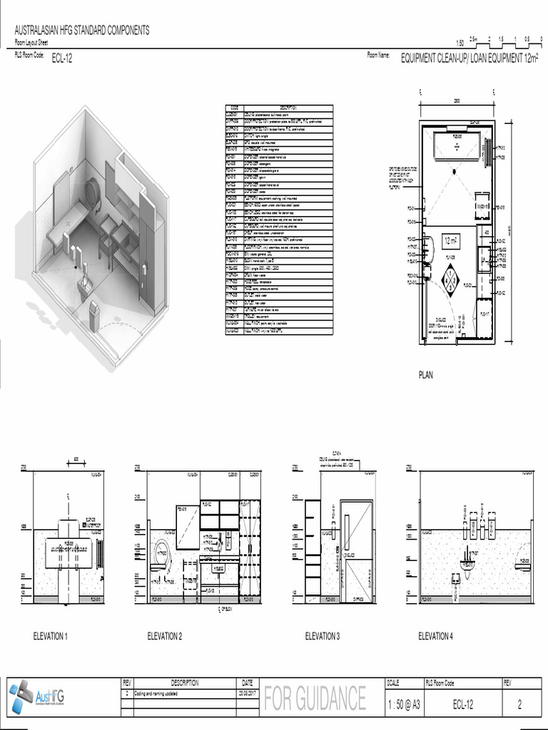 Equipment Clean-Up Room Layout Guide | PDF | Building Engineering ...