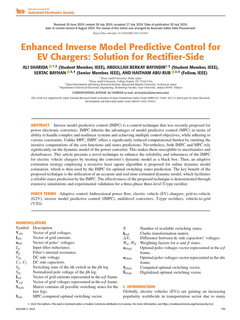 EV Charger Control Optimization | PDF | Rectifier | Electrical Engineering