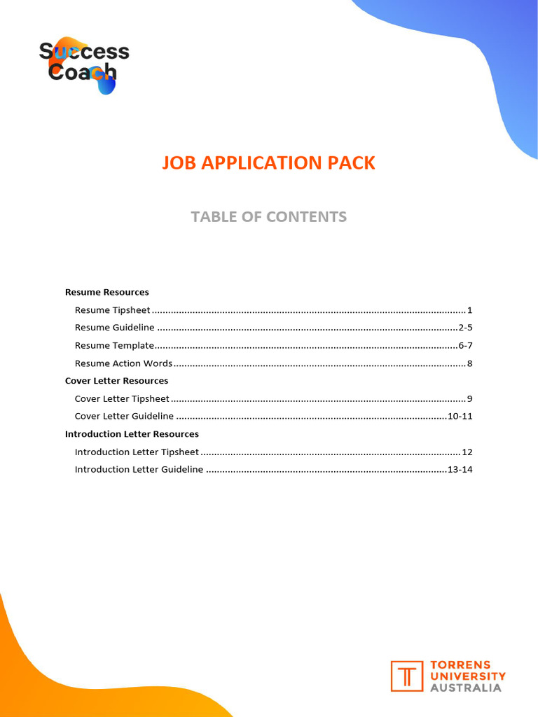 Job Application Package Guide | PDF | Résumé | Recruitment