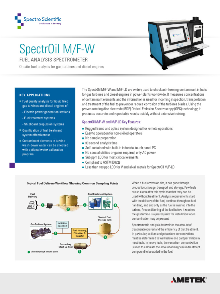 Fuel Analysis Spectrometer Overview | PDF | Fuels | Gas Turbine