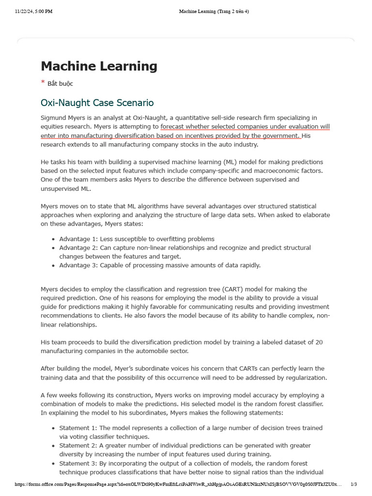 Machine Learning in Manufacturing Forecasts | PDF | Machine Learning ...