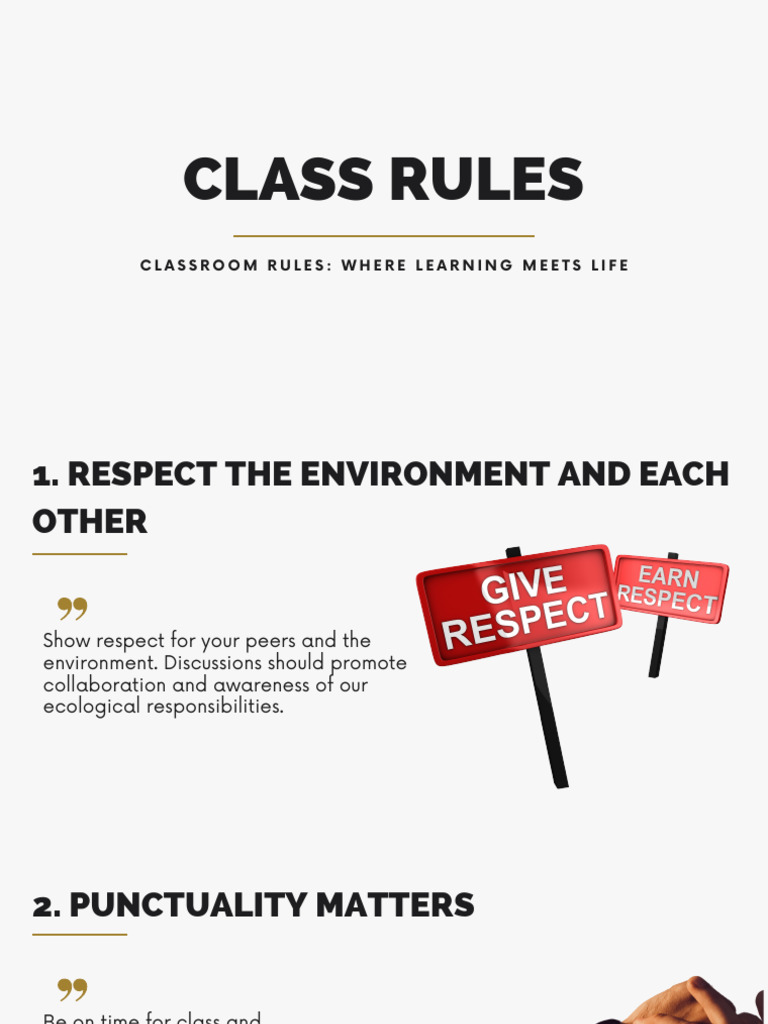 Essential Classroom Rules for Success | PDF