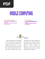 Mobile Computing