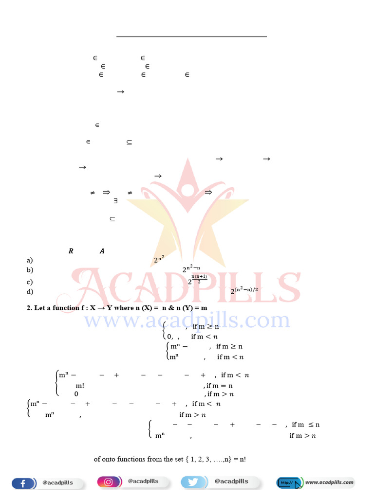 Relations and Functions Guide | PDF | Function (Mathematics ...