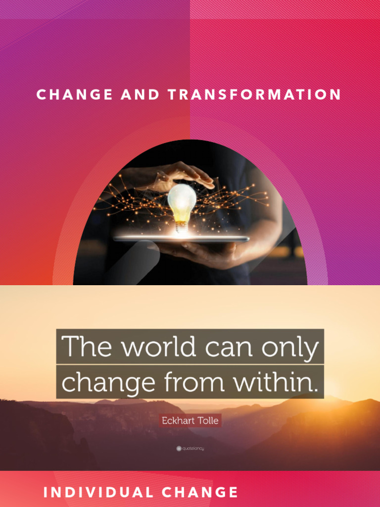 Understanding Individual Change | PDF | Motivational | Motivation