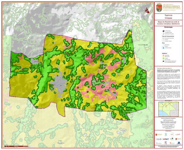 Mapa de Resiliencia Climática en Chiapas | PDF | Ciencias de la Tierra ...