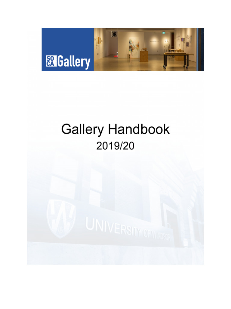 Gallery Handbook 201920 | PDF | Canvas | Paint