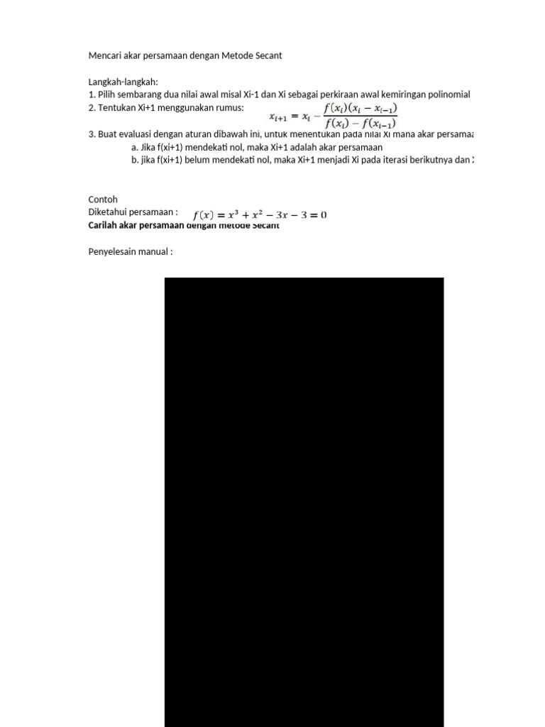 6. Metode Secant (Share) | PDF