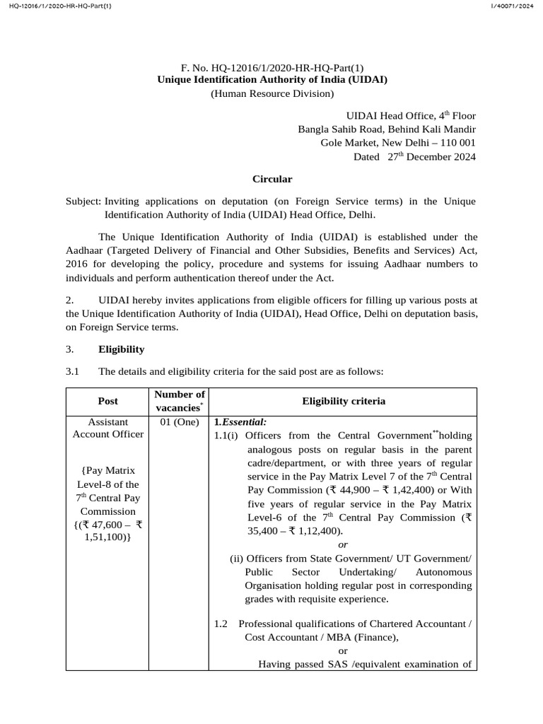 VC 69 2024 | PDF | Employee Benefits | Government Of India