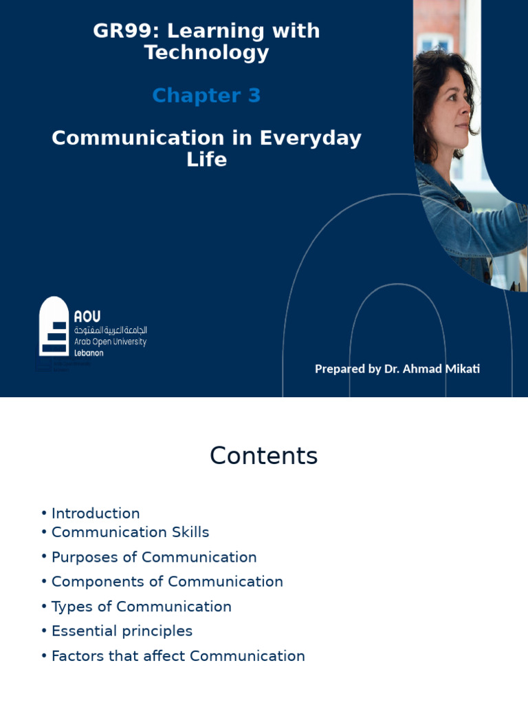 Chapter 3 Communication in Everyday Life New | PDF | Communication ...