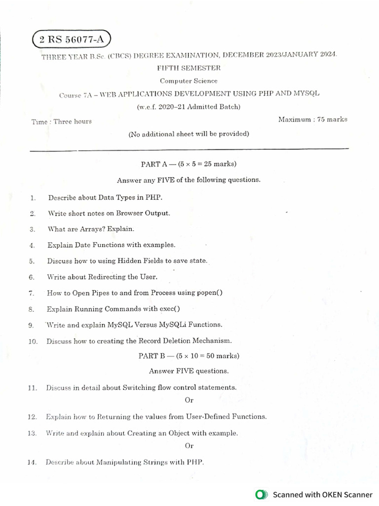 Web Applications Development Using PHP and MySQL | PDF