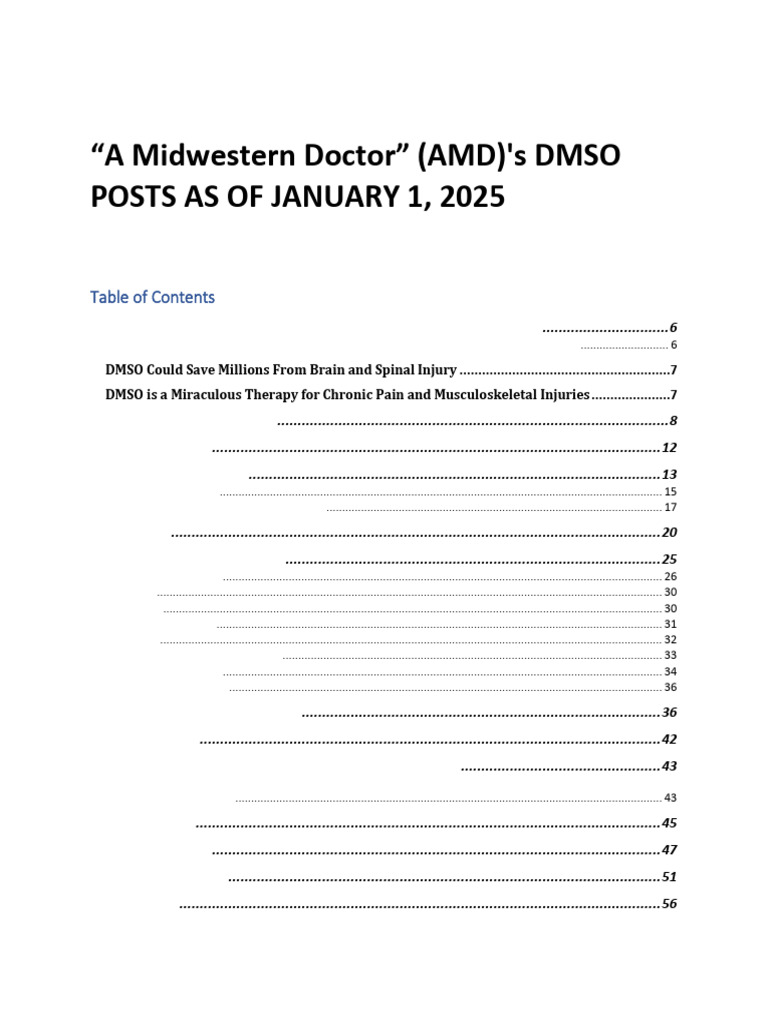 A Midwestern Doctor Dmso Posts PDF
