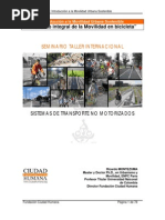 Curso de Formación Introducción a la Movilidad Urbana Sostenible