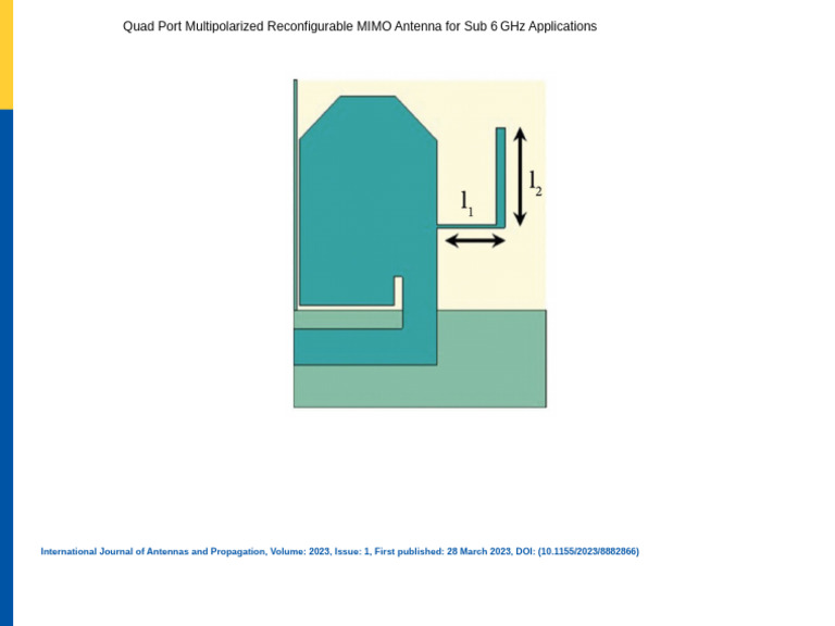 Quad Port MIMO Antenna for Sub 6GHz | PDF