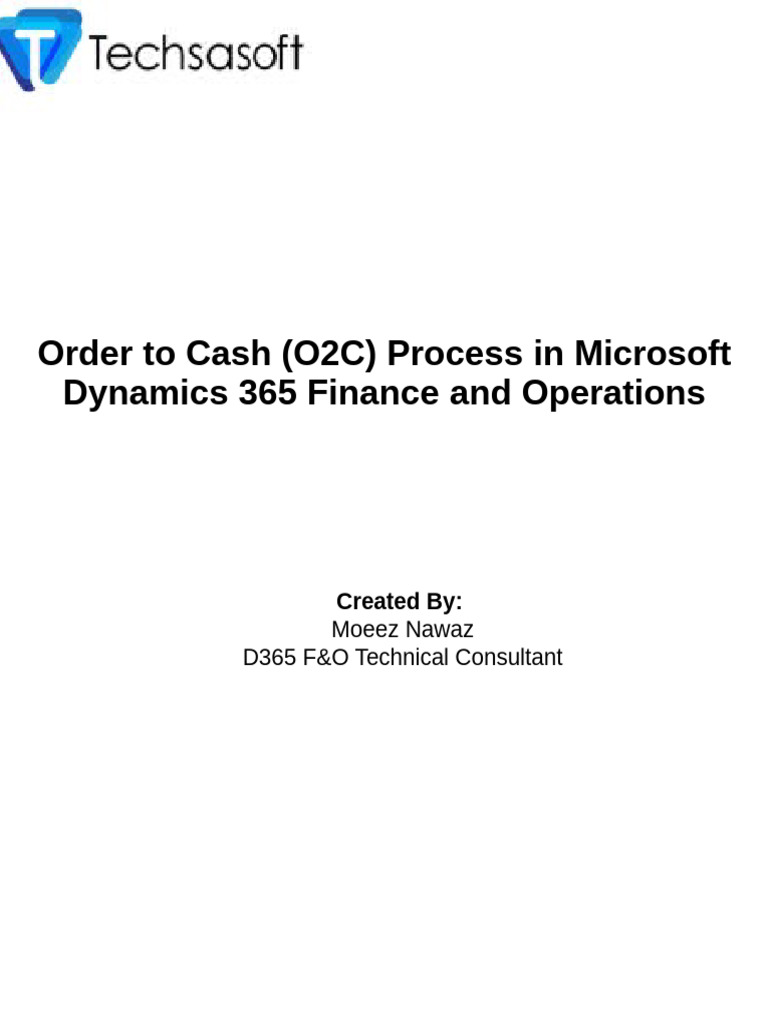 O2C Process in Dynamics 365 Finance | PDF