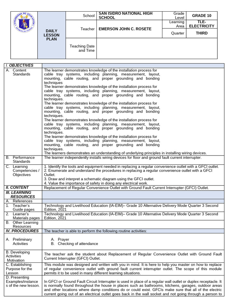 TLE10-Q3-LP6 | PDF | Electrical Engineering | Electricity