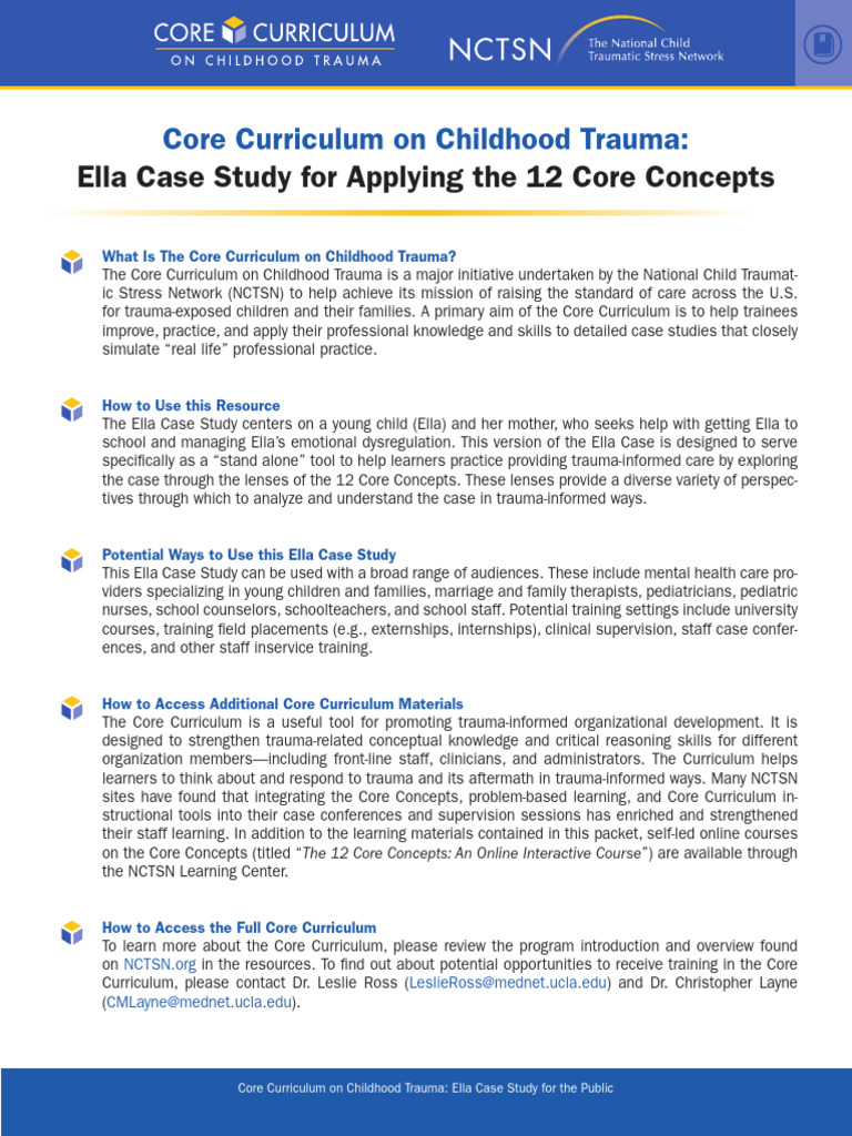 Core Curriculum On Childhood Trauma Ella Case Public | PDF ...