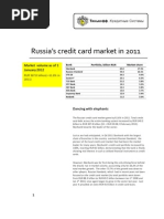 Download Russian Credit Card Market in 2011 by Tinkoff Credit Systems SN81039696 doc pdf