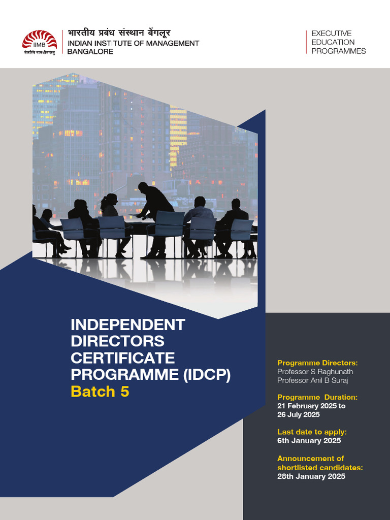 Independent Director IIMB | PDF | Business