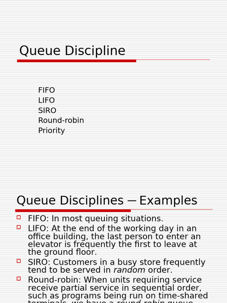 Queue+Discipline | PDF