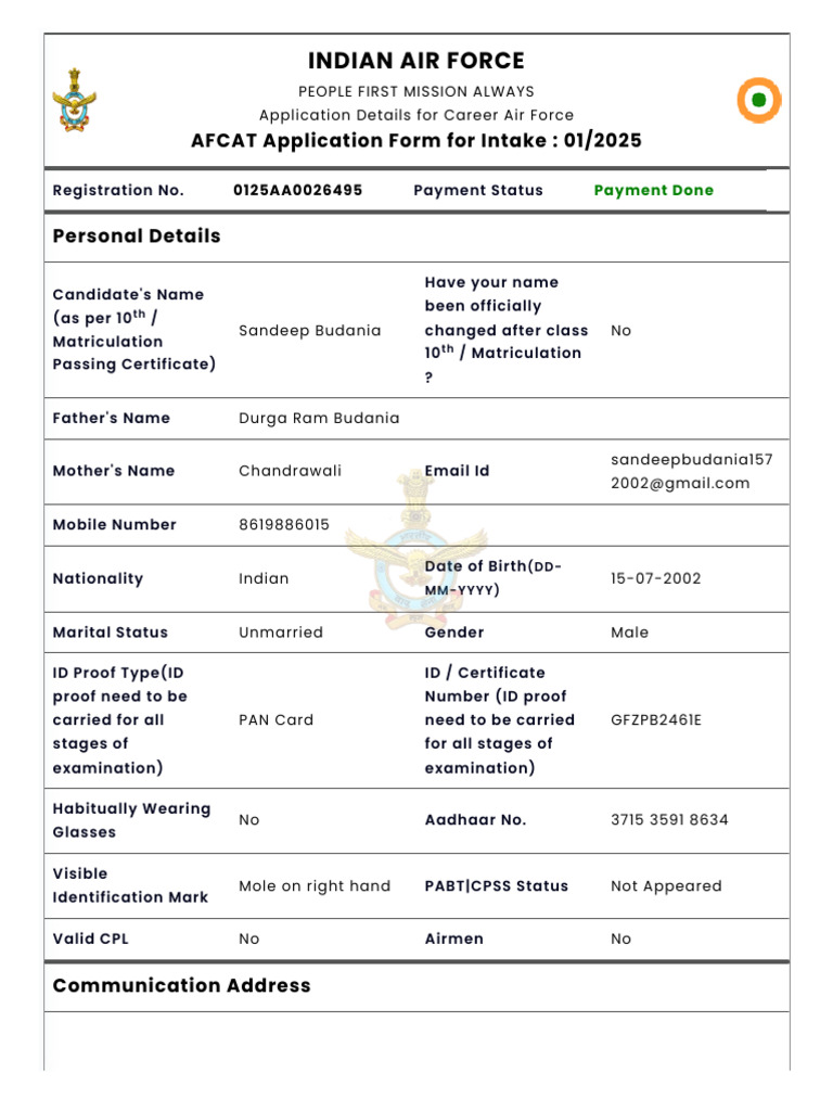 IAF - After Payment Preview | PDF | Qualifications