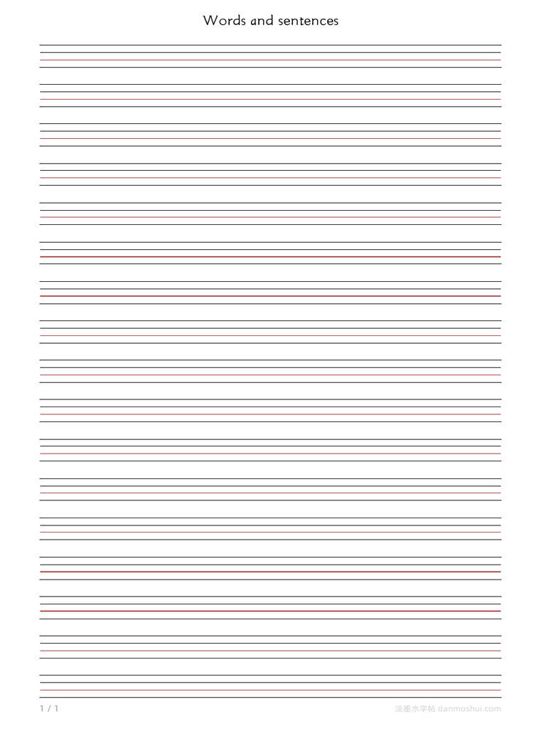 English Word Lines Explained | PDF