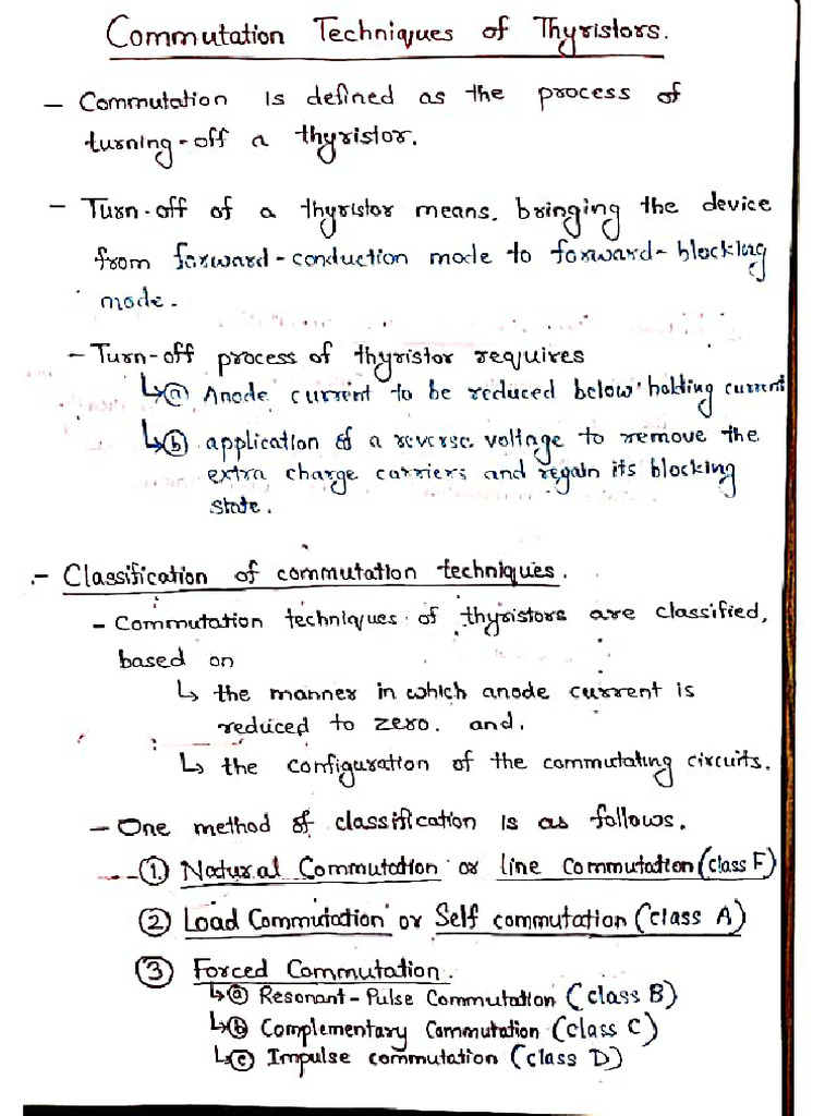Types of Commutation in Power Electronics | PDF