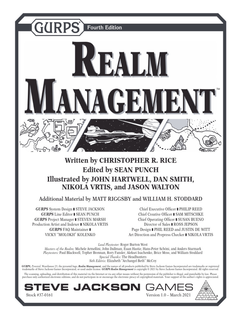 Gurps 4th Realm Management 1nbsped | PDF | Agriculture