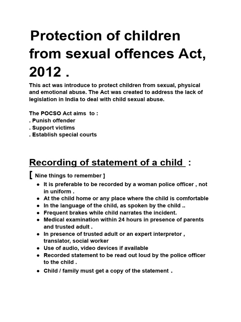 Protection of children from sexual offences act 2012 1 pdf child