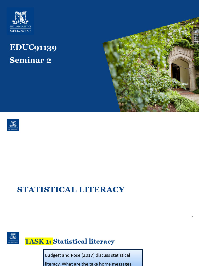 Enhancing Statistical Literacy in VCE | PDF | Statistics | Educational ...