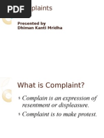 Download Complaints by Dhiman Kanti Mridha SN81042257 doc pdf