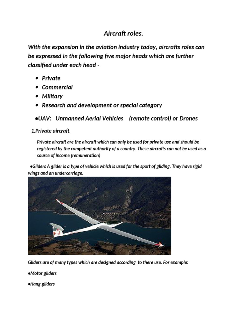 Aircraft Roles(Description) | PDF | Sikorsky Uh 60 Black Hawk ...