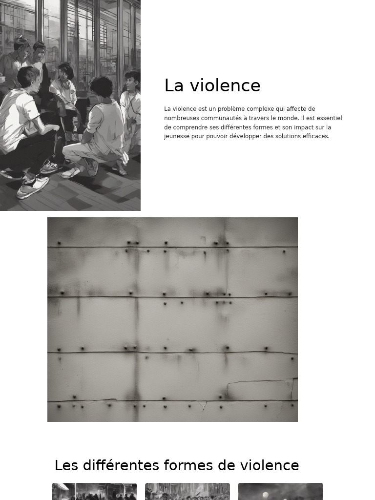 Impact de la violence sur la jeunesse | PDF | Abus psychologique | La ...