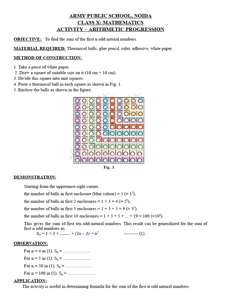 Act. 3 Arithmetic Progression | PDF