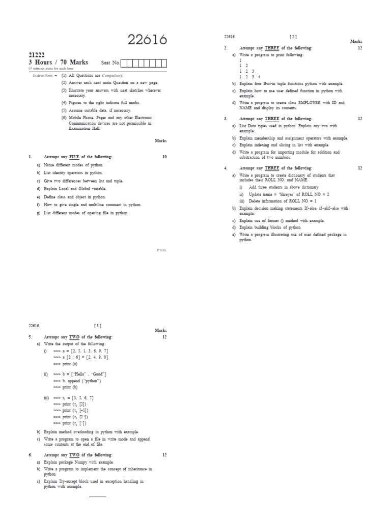 s22 | PDF | Python (Programming Language) | Computer Programming