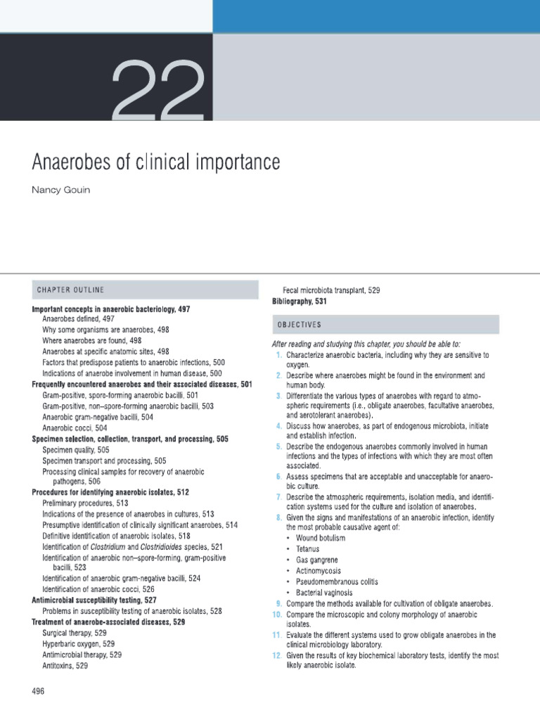 Anaerobes+of+Clinical+Importance+%28MAHON+7th+edition%29 | PDF