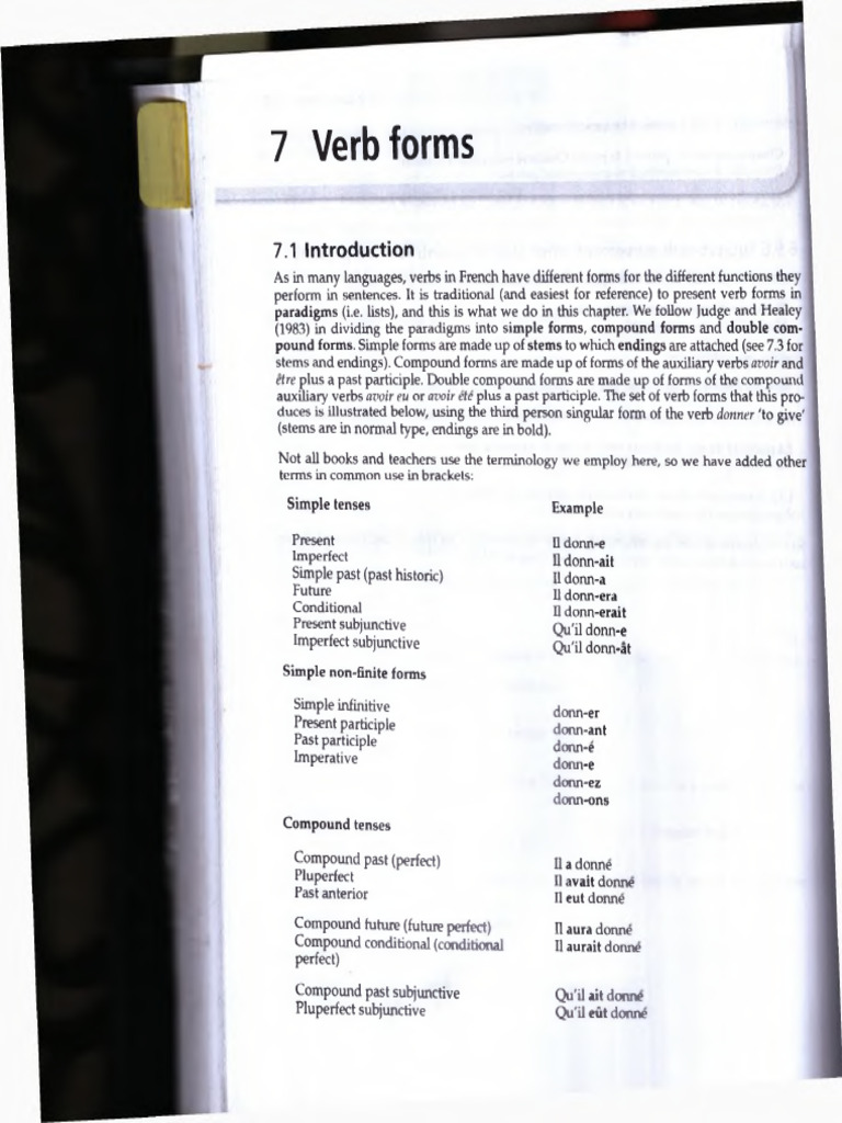7 - Verbs Forms Até P. 177 | PDF | Linguistics | Grammar