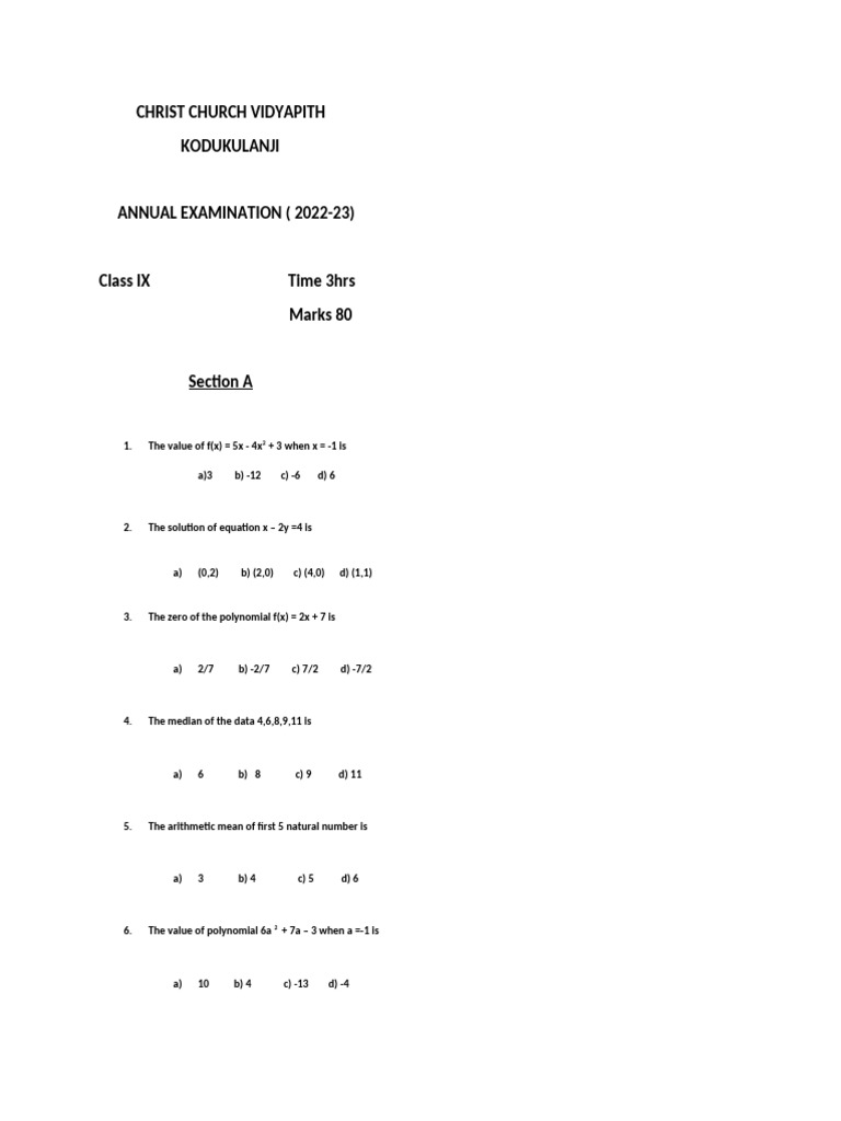 Class Ix | PDF