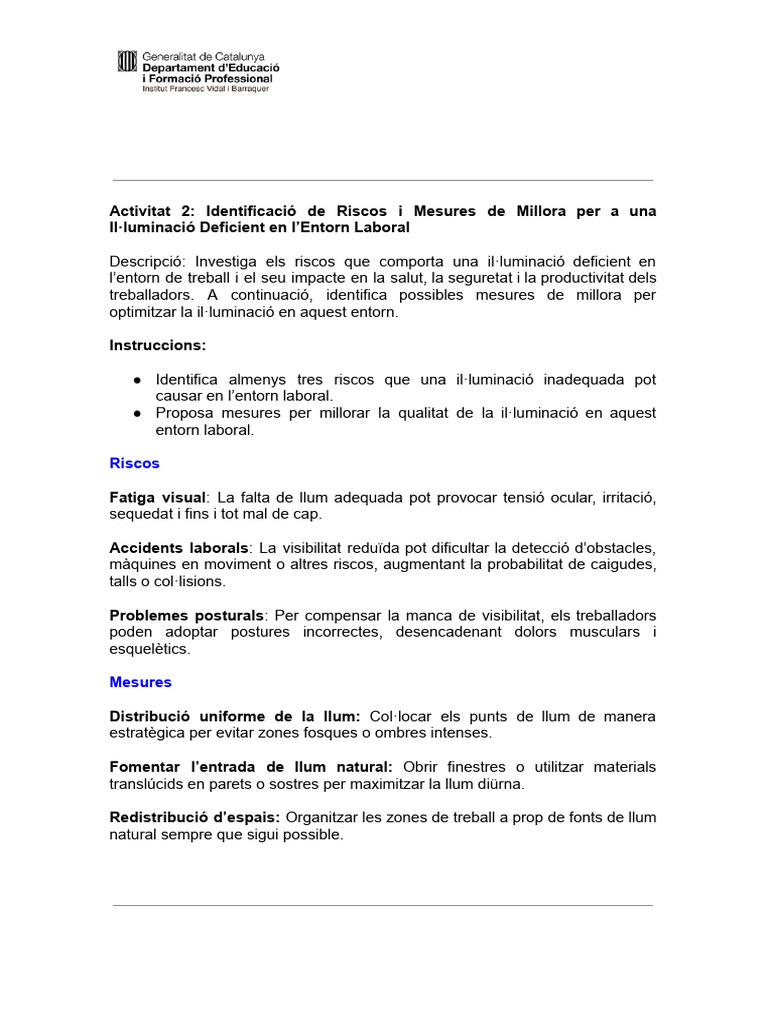 Activitat 2. Factors de Risc Ambientals | PDF