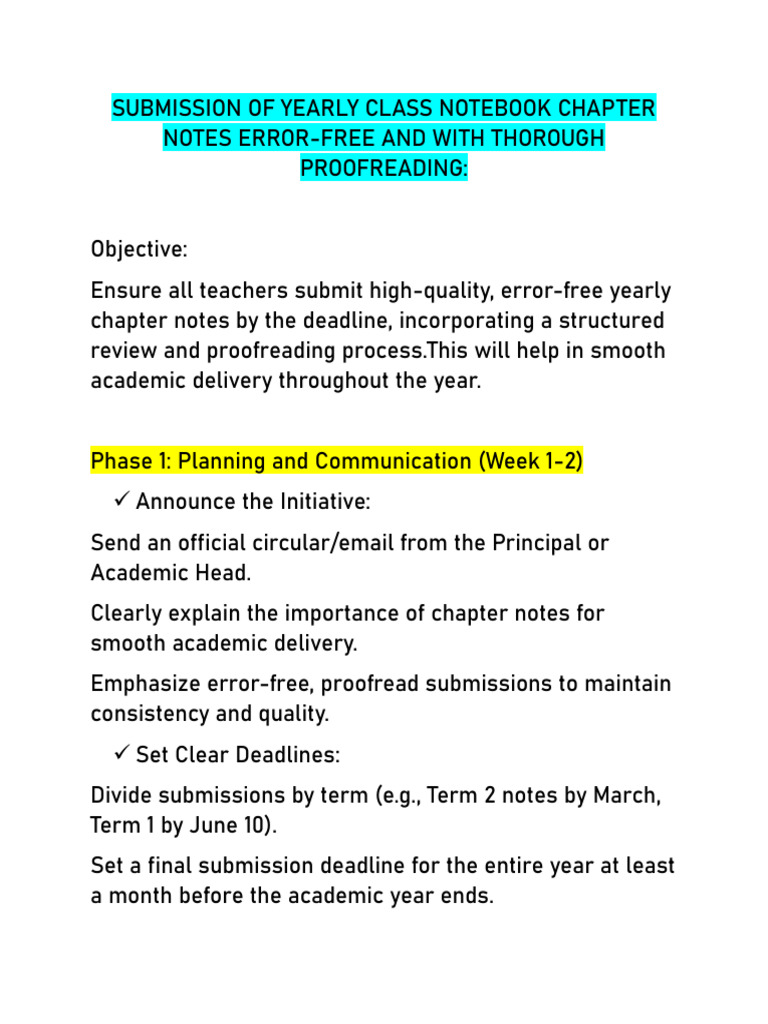 Submission of Classbook Notes Plan | PDF | Computing