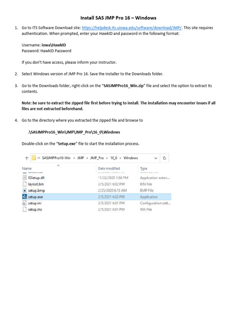 Install SAS JMP Pro 16 on Windows | PDF