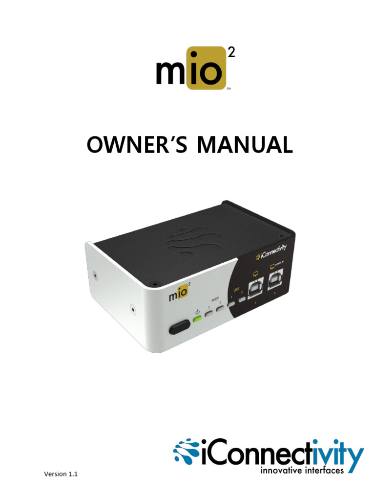 Icoonectivitiy MIDI | PDF | Usb | Electromagnetic Interference