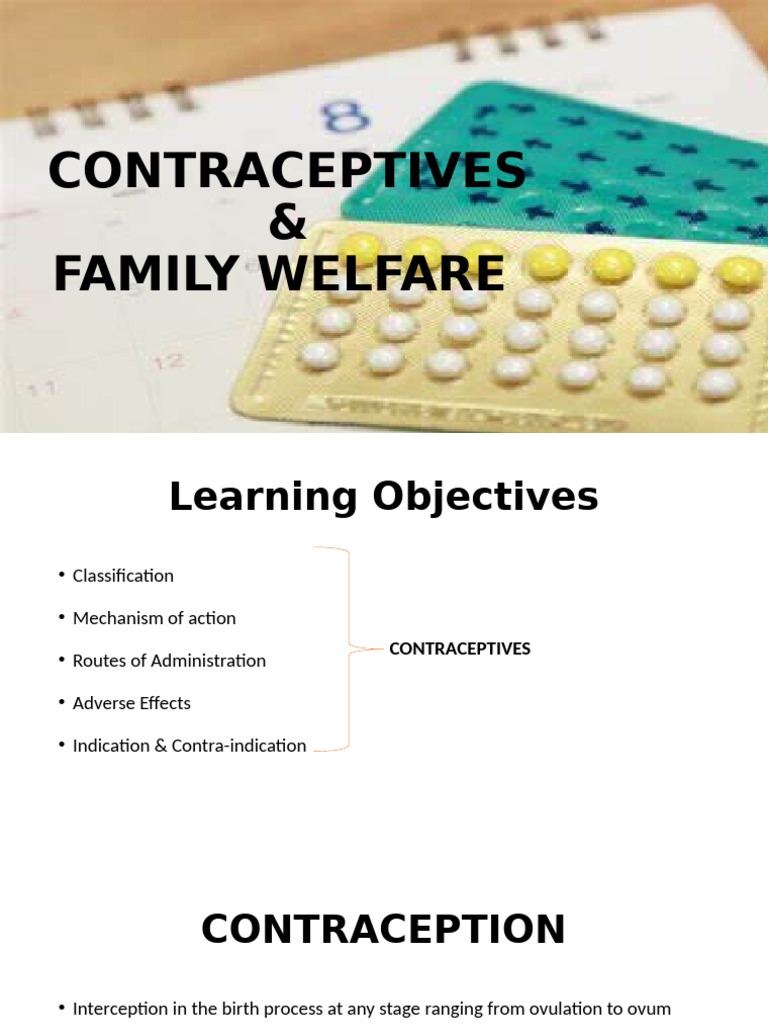 Comprehensive Guide to Contraceptives | PDF | Combined Oral ...