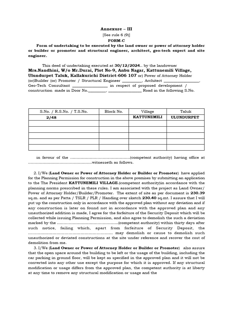 Form C-3 | PDF | Architect | Engineer