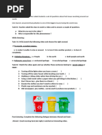 Reduce Reuse and Recycle Quiz | PDF | Language Arts & Discipline | Home ...
